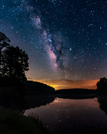 Milky Way over Price Lake, NC